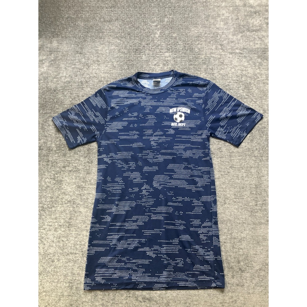 Augusta Sportswear T-Shirt Adult Small Navy Blue Digital Camo New Ipswich Soccer